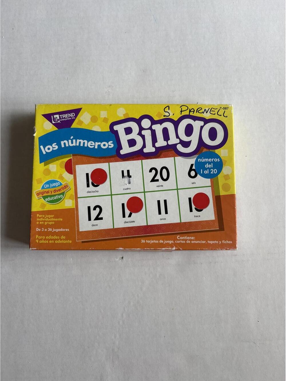 Los Numeros Bingo